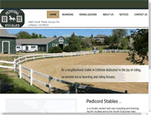 Tablet Screenshot of pedicordstables.com